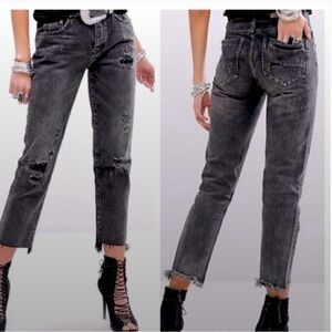 ONE TEASPOON Double‎ Bass High Waist Awesome Baggies Jeans Size 26